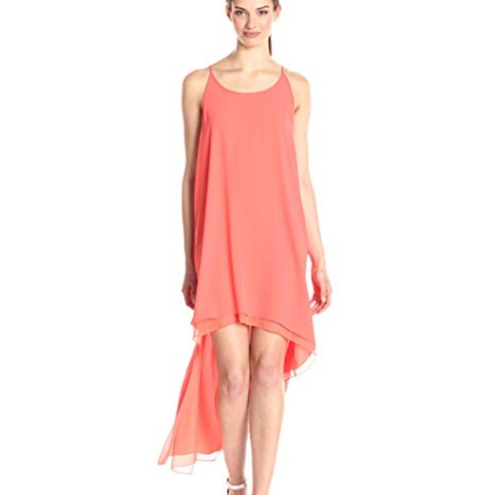 EUC BCBGMAXAZRIA Lienna Coral Dress Size Medium